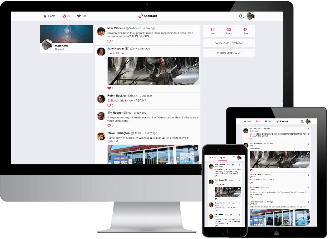 Shoutout preview screenshot or logo